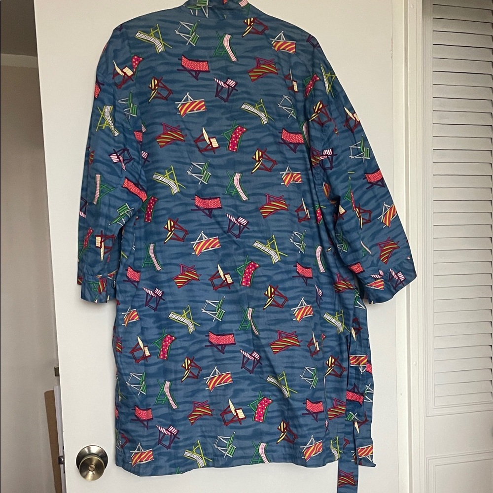 Gottex Multicolor Patterned Men's Robe - Picture 4 of 4